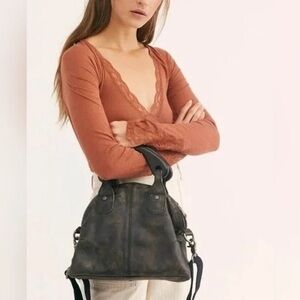 Free People Mini Willow Leather Tote Bag